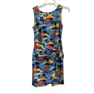 KILANI Hawaiian Faux Wrap Dress VINTAGE